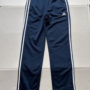 Adidas Kids Dark Blue Joggers with White Stripes.Size 14-16